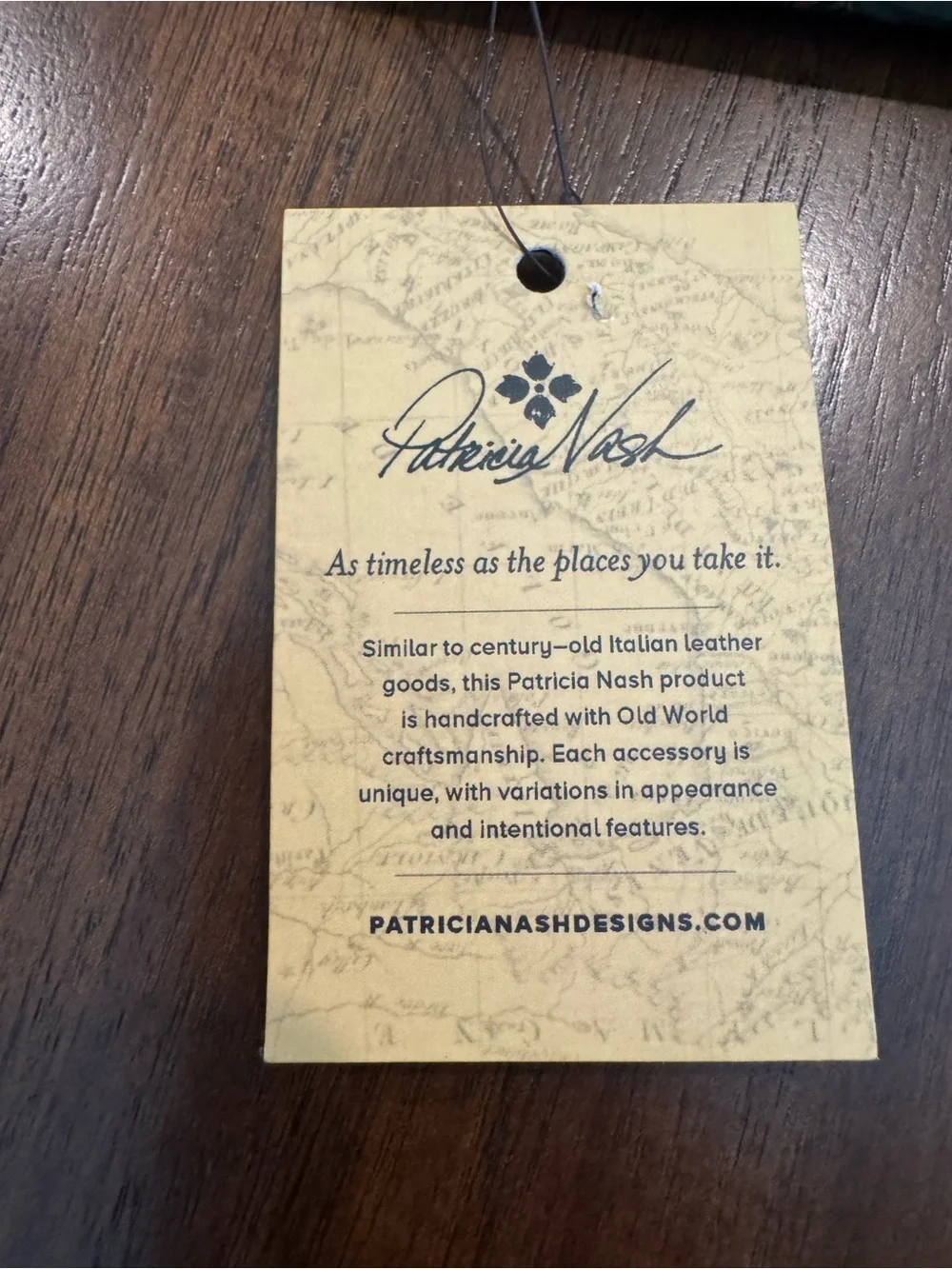 NWT Patricia Nash Leather Brenna Phone Wallet iPhone X Postcard Italian Print